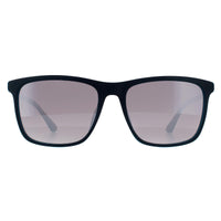 Police Sunglasses SPLA56 Record 1 WTRX Blue Turquoise Blue Gradient Mirrored