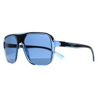 Dolce & Gabbana Sunglasses DG6134 325880 Transparent Blue and Black Dark Blue