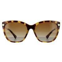 Ralph by Ralph Lauren Sunglasses RA5267 5836T5 Shiny Sponged Havana Brown Gradient Polarized