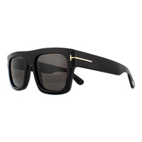 Tom Ford Sunglasses 0711 Fausto 01A Shiny Black Smoke Grey