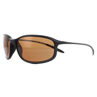 Serengeti Sunglasses Sestriere 8107 Matte Black PhD 2.0 Polarized Drivers Brown