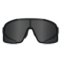 Relay Shield Unisex Matte Black and Grey Silver Mirror Polarized Endgame Sunglasses
