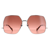 Gucci Sunglasses GG1005S 004 Silver Brown Gradient