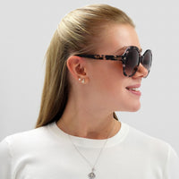 Bally Sunglasses BY0035-H 55F Brown Brown Gradient