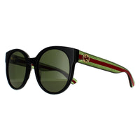 Gucci Sunglasses GG0035SN 002 Black With Green and Red Glitter Green