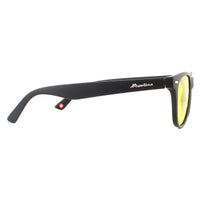 Montana Night Driving Sunglasses MP10 Y Matte Black Rubbertouch Yellow High Contrast Polarized