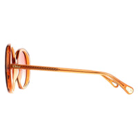 Chloe Sunglasses CH0007S 001 Transparent Dark Orange Orange Gradient