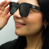 Gucci Sunglasses GG0034SN 001 Black Grey