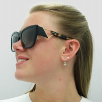 Prada Sunglasses PR21YS 1AB0A7 Black and Tortoise Grey Gradient