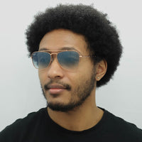 Ray-Ban Sunglasses RB3636 New Caravan 92023F Rose Gold Blue Gradient