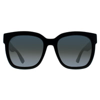 Gucci Sunglasses GG0034SN 002 Black With Green and Red Glitter Grey Gradient