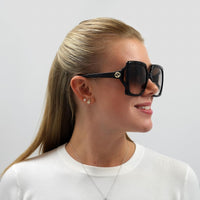 Gucci Sunglasses GG0876S 002 Dark Havana Brown Gradient