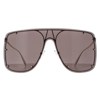 Alexander McQueen Sunglasses AM0313S 001 Gold Grey