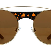 Giorgio Armani Sunglasses AR6047 30027D Matte Pale Gold Brown Mirror Bronze
