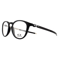 Oakley Glasses Frames Pitchman R OX8105-01 Satin Black on Matte Silver 52mm