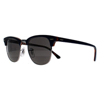 Ray-Ban Sunglasses Clubmaster 3016 1278B1 Polished Gunmetal Blue Dark Grey