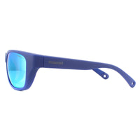 Polaroid Sport Sunglasses PLD 7030/S FLL 5X Matte Blue Blue Mirror Polarized