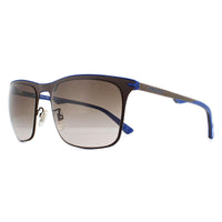 Police Sunglasses SPL580 Two Souls 5 0F13 Semi-Matte Rich Brown Blue Grey Gradient