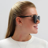 Bally Sunglasses BY0044-K 01A Black Grey Mirrored