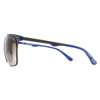 Police Sunglasses SPL580 Two Souls 5 0F13 Semi-Matte Rich Brown Blue Grey Gradient