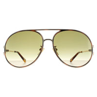 Chloe Sunglasses CH0145S 002 Gold Havana Green Gradient