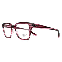 Ray-Ban Glasses Frames RX4323V 8040 Striped Bordeaux Havana Men Women