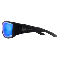 Dragon Sunglasses Jump 006 Matte Black Blue Ion