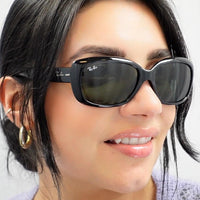 Ray-Ban Sunglasses Jackie Ohh 4101 601/T3 Shiny Black Grey Gradient Polarized