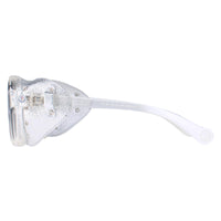 Moncler Sunglasses ML0046 26C Crystal Silver Grey Silver Mirror