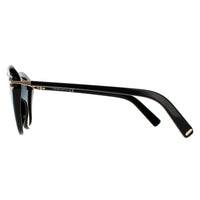 Tom Ford Sunglasses Leigh FT0850 01B Shiny Black Smoke Gradient