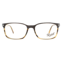 Persol Glasses Frames PO3189V 1135 Striped Brown Men
