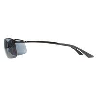 Rayban Sunglasses Top Bar 3183 Shiny Black Polarized Grey 002/81