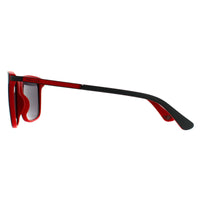 Police Sunglasses SPLA56 Record 1 1BUX Matte Grey Red Grey Mirrored