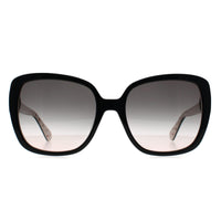 Kate Spade Sunglasses Wilhemina/S 807 JP Black Inside Pattern Grey Gradient