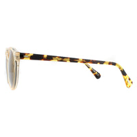 Oliver Peoples Sunglasses Gregory Peck OV5217S 1485W4 Buff and Dark Tortoise Brown Gold Mirror