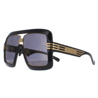 Gucci Sunglasses GG0900S 001 Black Grey with Gold Gucci Pattern