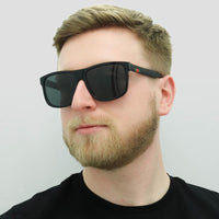 Gucci Sunglasses GG0010S 001 Black Rubber Grey