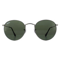 Ray-Ban Sunglasses Round Metal 3447 029 Gunmetal Green 50