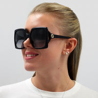 Gucci Sunglasses GG0876S 001 Black Grey Gradient