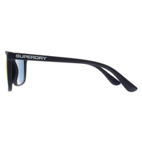 Superdry Sunglasses Shockwave 189 Rubberised Blue Red Mirror