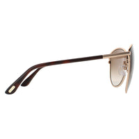 Tom Ford Sunglasses Penelope FT0320 28F Brown on Gold with Havana Brown Gradient