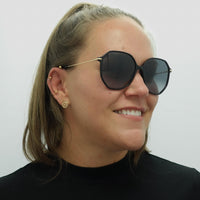 Hugo Boss Sunglasses BOSS 1329/S 807 9O Black Gold Dark Grey Gradient