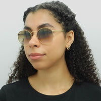 Ray-Ban Sunglasses RB3637 New Round 001/51 Gold Brown Gradient