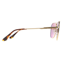 Prada Sunglasses PR63XS 5AK05D Gold Brown Grey Mirror Internal