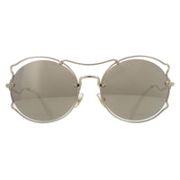 Miu Miu Sunglasses MU50SS ZVN1C0 Pale Gold Light Brown Mirror Gold