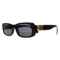 Miu Miu Sunglasses MU08ZS 1AB5S0 Black Dark Grey