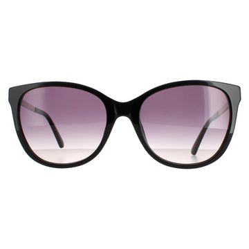 Swarovski SK0218 Sunglasses Matte Black Grey Gradient
