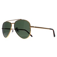 Ray-Ban Sunglasses RB3625 New Aviator 919631 Polished Gold Green