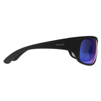 Polaroid Sunglasses 07886 0VK 5X Matte Black Blue Mirror Polarized