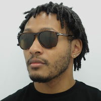 Persol Sunglasses 9649 24/57 Havana Crystal Brown Polarized